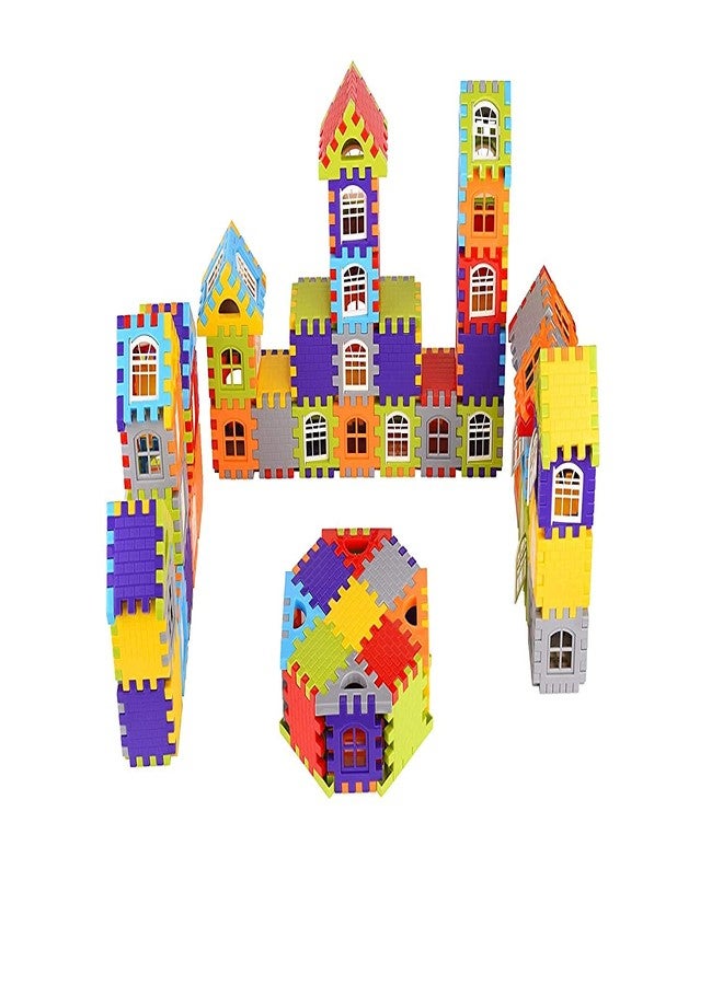 Globular Building Blocks for Kids,House Block Kid Toy House Puzzle Kid Big Size House Building Blocks with Windows, Block Game for Kids,Boys,Children Block Building Toy Kid - Image 5